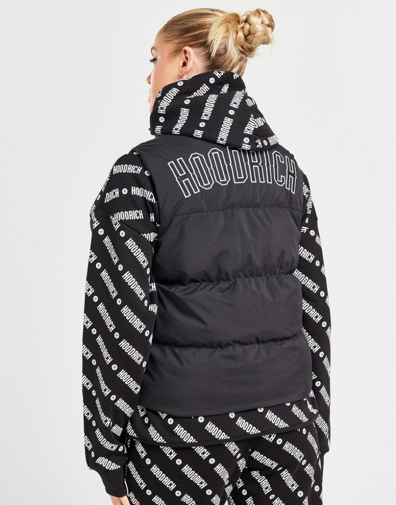 Black Hoodrich Puffer Gilet Outerwear | ZFDARJ-960