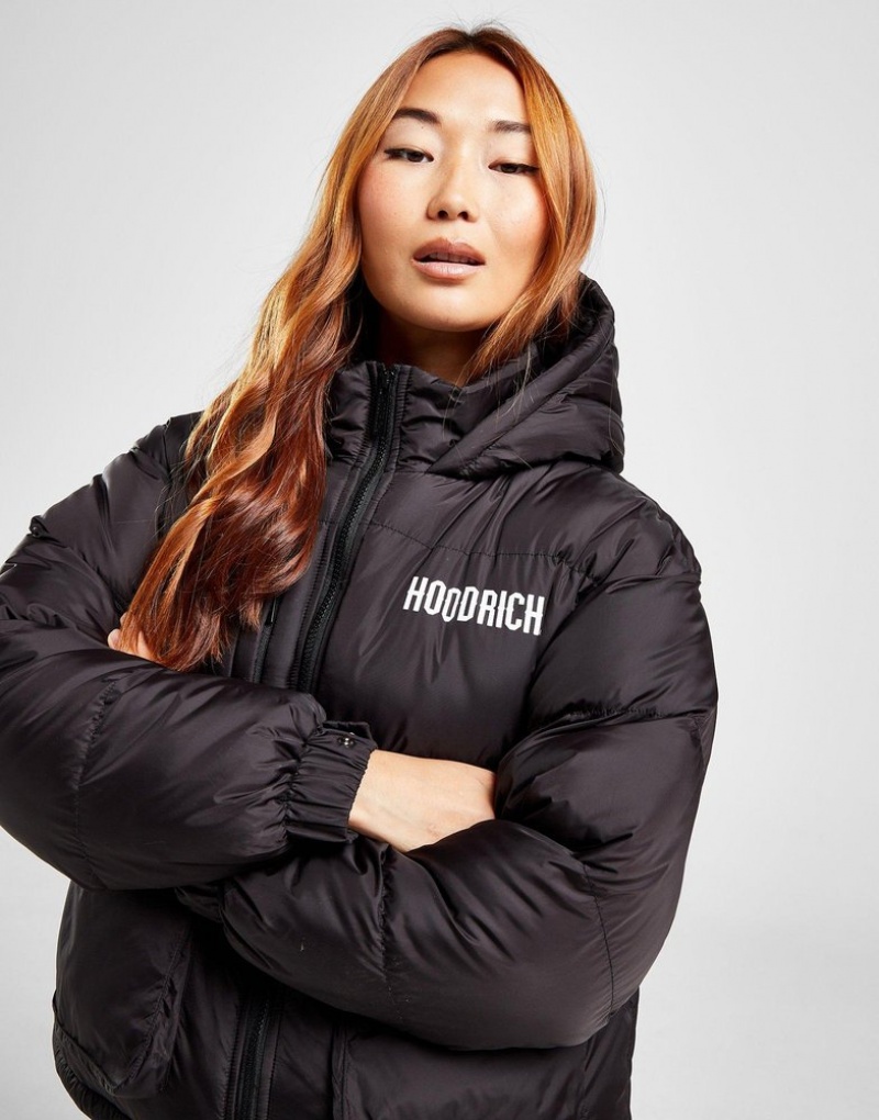 Black Hoodrich Puffer Jacket Outerwear | FUTXVJ-127