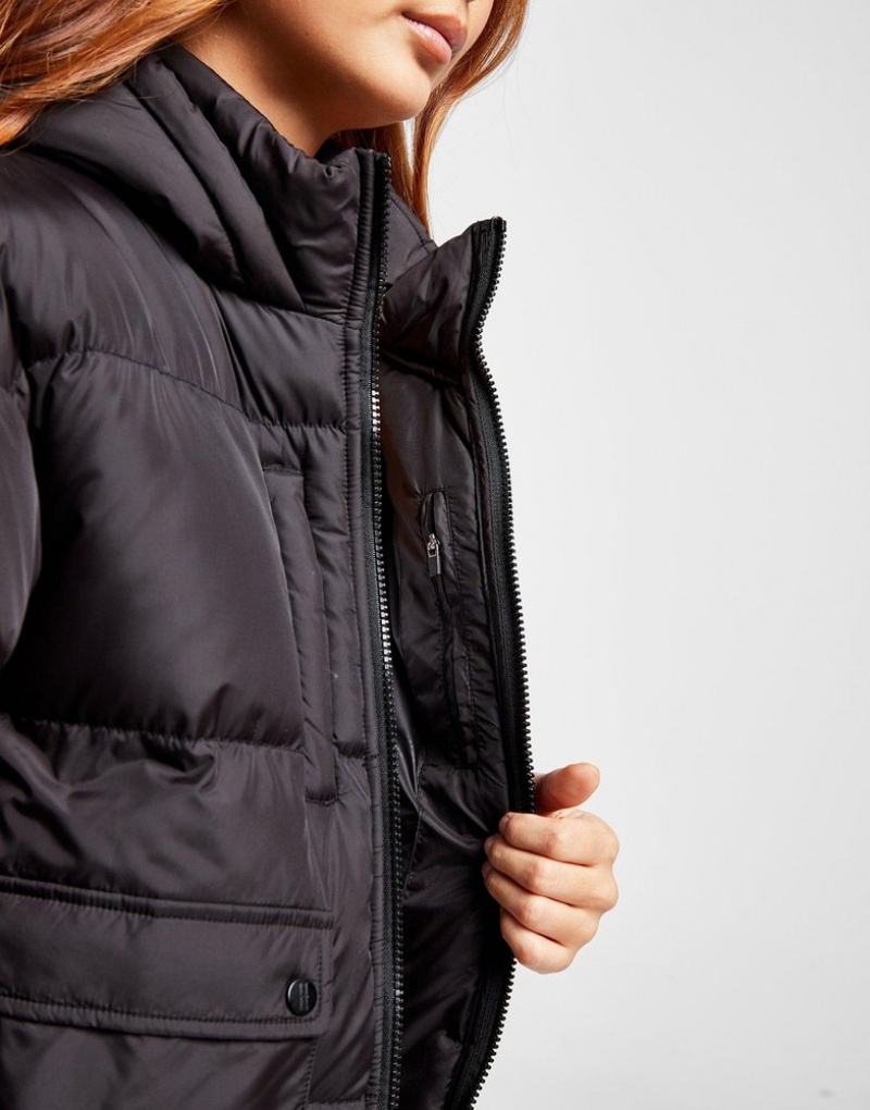 Black Hoodrich Puffer Jacket Outerwear | FUTXVJ-127