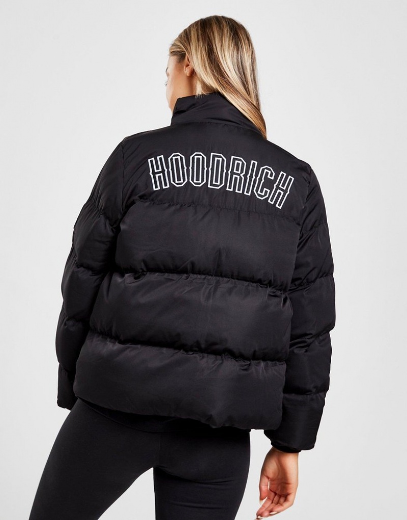 Black Hoodrich Short Puffer Jacket Outerwear | KMWJZO-120