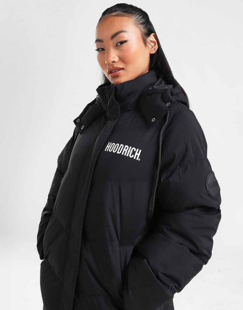 Black Hoodrich Sia Longline Jacket Outerwear | SAUTFZ-126