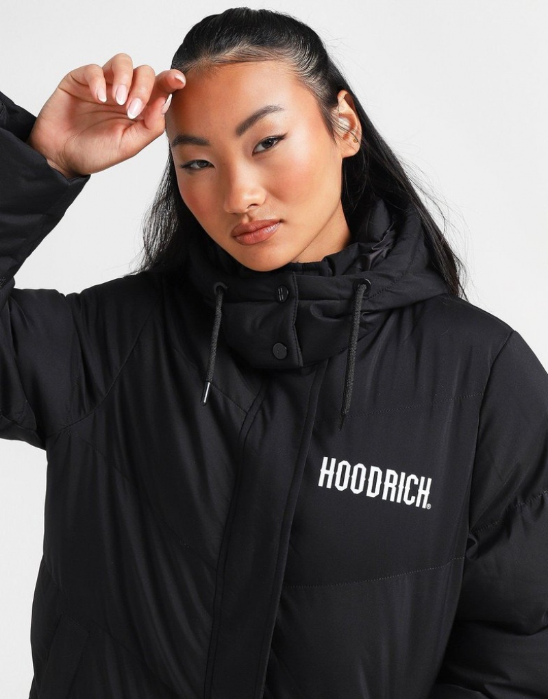 Black Hoodrich Sia Longline Jacket Outerwear | SAUTFZ-126