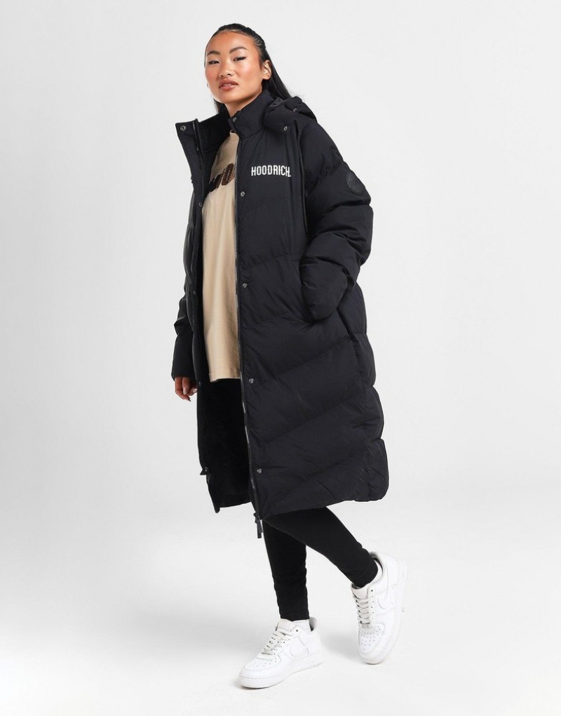 Black Hoodrich Sia Longline Jacket Outerwear | SAUTFZ-126