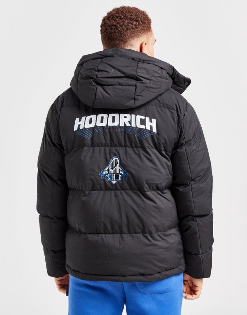 Black Hoodrich Stadium Jacket Outerwear | QLE-978450