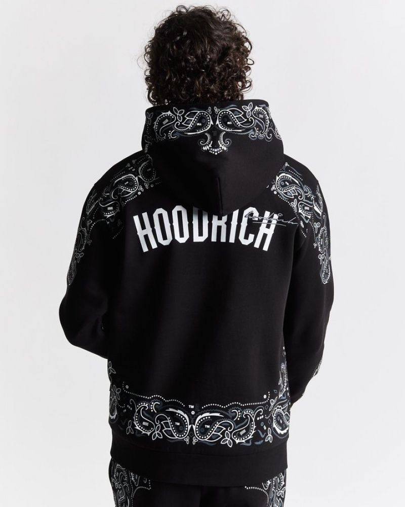 Black/white/lava smoke Hoodrich OG Motif Hoodie Hoodies | 9643-ESHAU