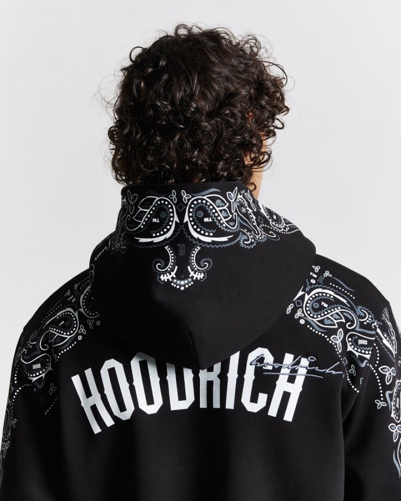 Black/white/lava smoke Hoodrich OG Motif Hoodie Hoodies | 9643-ESHAU