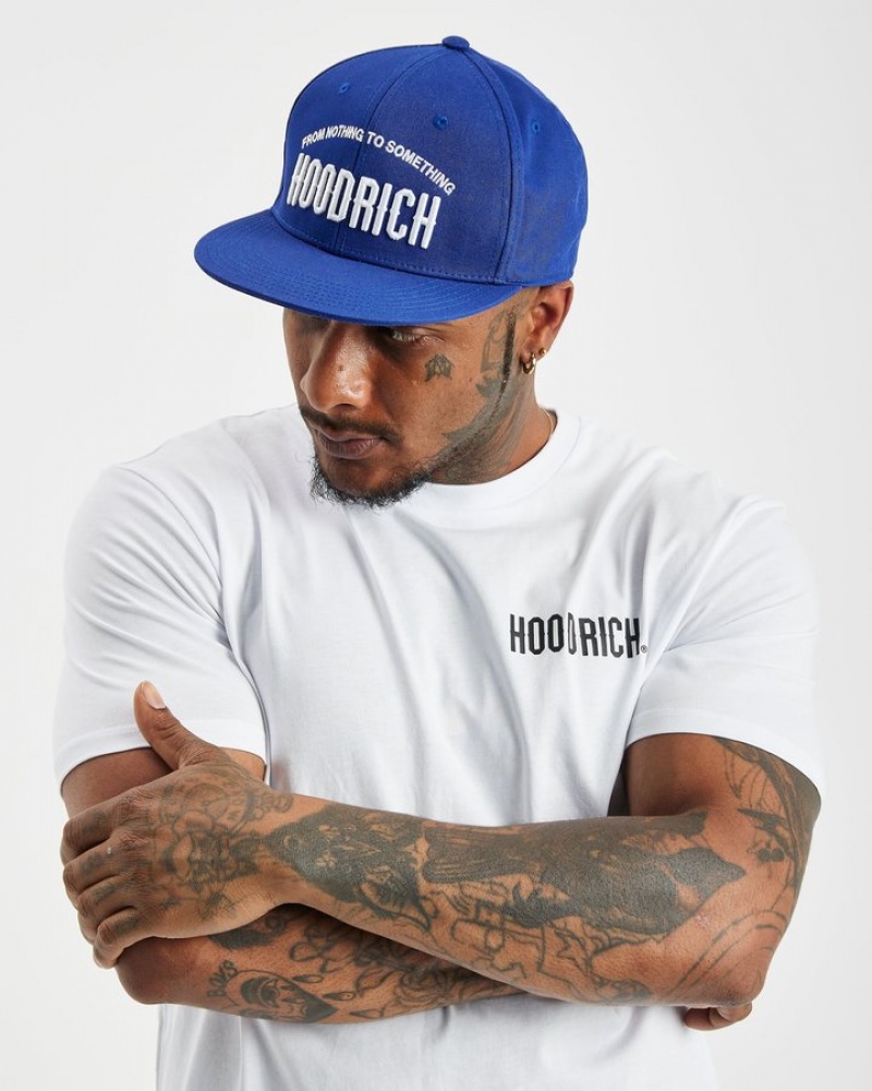 Blue/White Hoodrich OG Perform Snapback Cap Caps | 0927-SWHAX