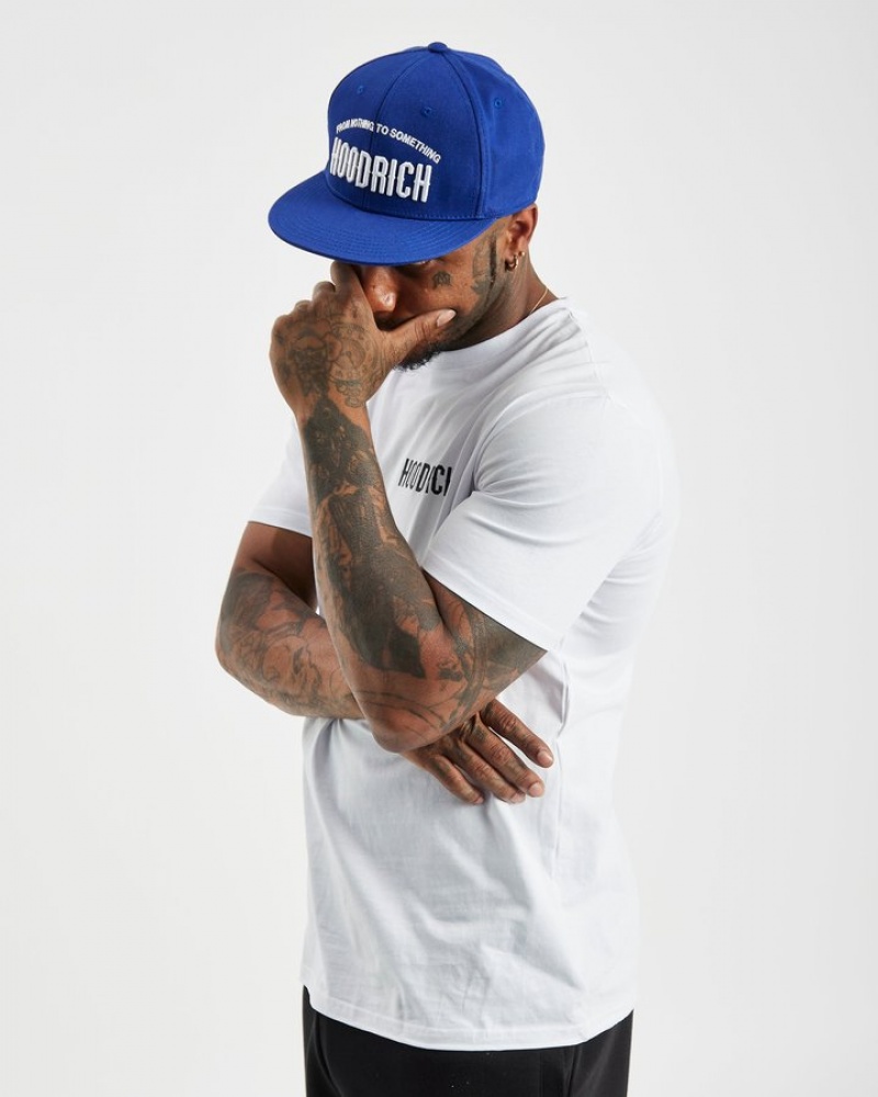 Blue/White Hoodrich OG Perform Snapback Cap Caps | 0927-SWHAX