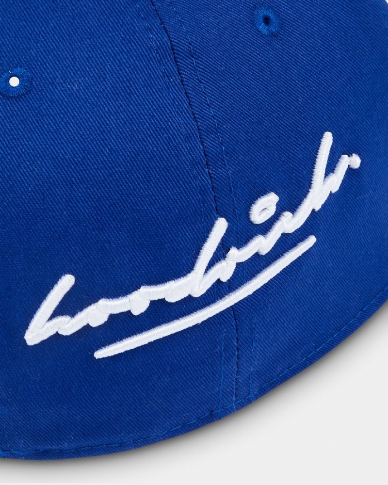 Blue/White Hoodrich OG Perform Snapback Cap Caps | 0927-SWHAX