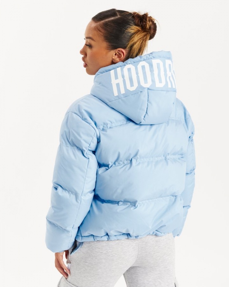 Blue/White Hoodrich Sienna Jacket Outerwear | 1879-NKHVX