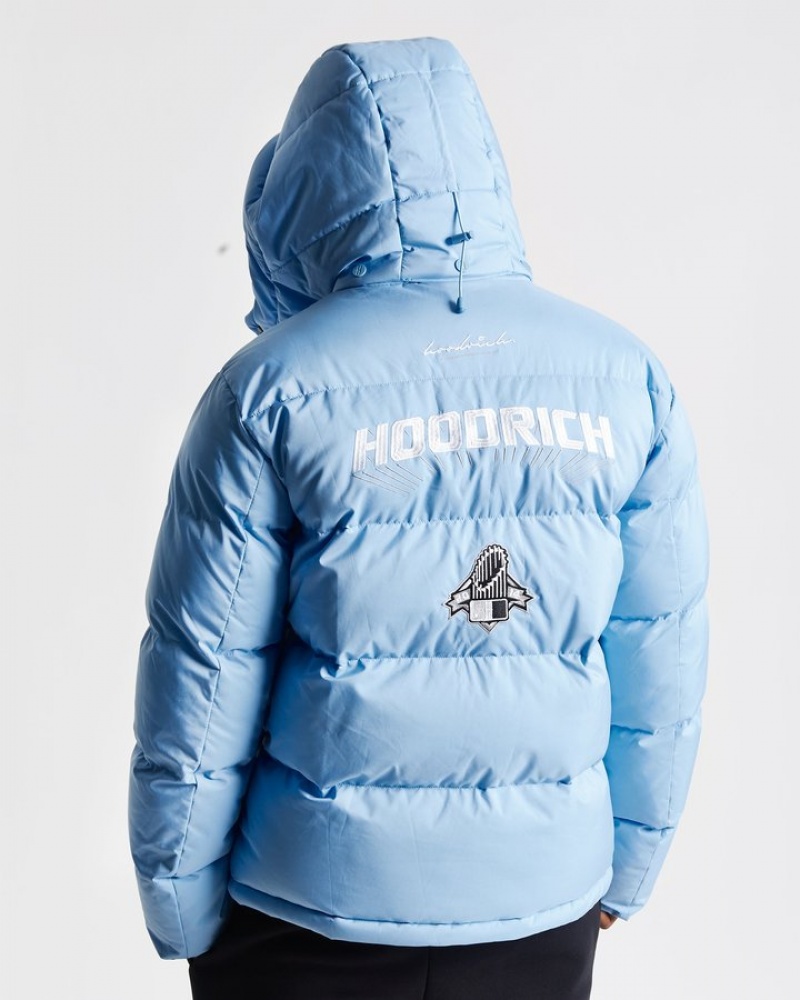 Blue/White Hoodrich Stadium Jacket Outerwear | 5870-CTDFL