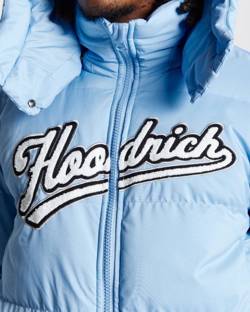 Blue/White Hoodrich Stadium Jacket Outerwear | 5870-CTDFL