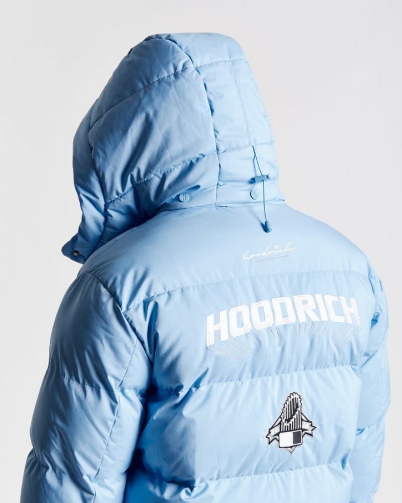 Blue/White Hoodrich Stadium Jacket Outerwear | 5870-CTDFL