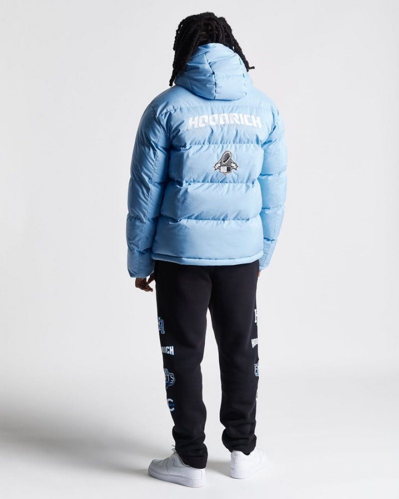 Blue/White Hoodrich Stadium Jacket Outerwear | 5870-CTDFL