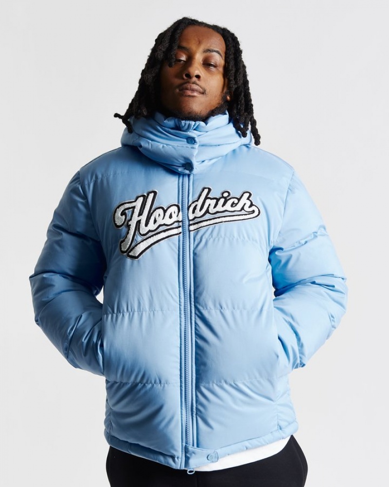 Blue/White Hoodrich Stadium Jacket Outerwear | 5870-CTDFL