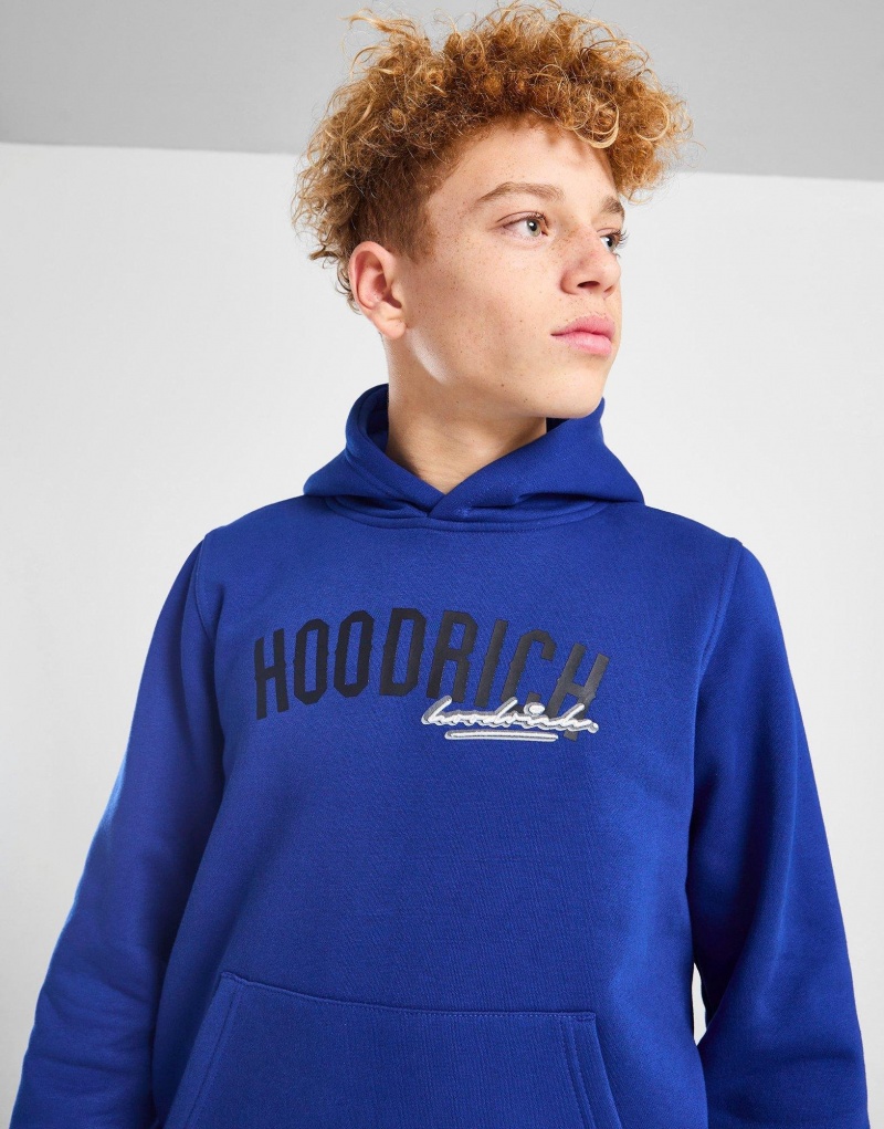 Blue Hoodrich Certify Overhead Hoodie Junior Hoodies | GEPALMW-47