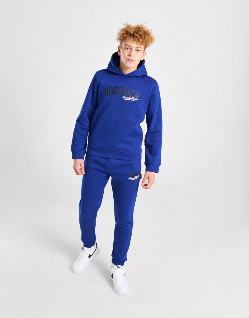 Blue Hoodrich Certify Overhead Hoodie Junior Hoodies | GEPALMW-47