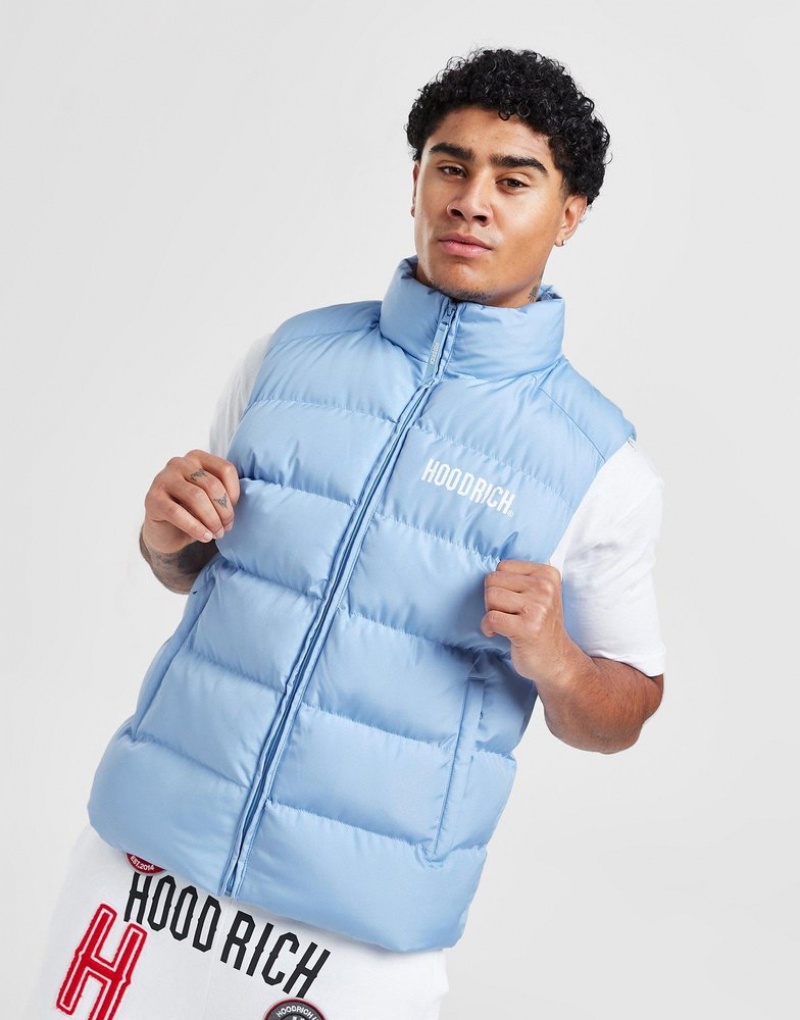 Blue Hoodrich Stack Gilet Outerwear | FLN-370682