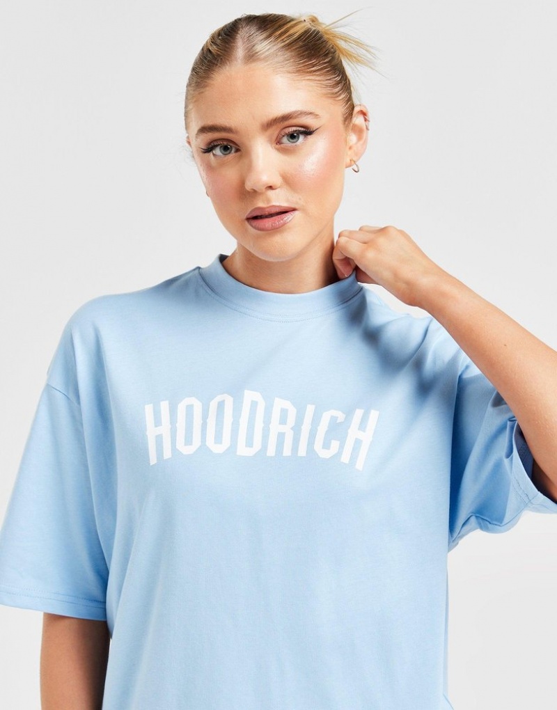 Blue Hoodrich Staple Boyfriend T-Shirt T-shirts | DHCFGO-563