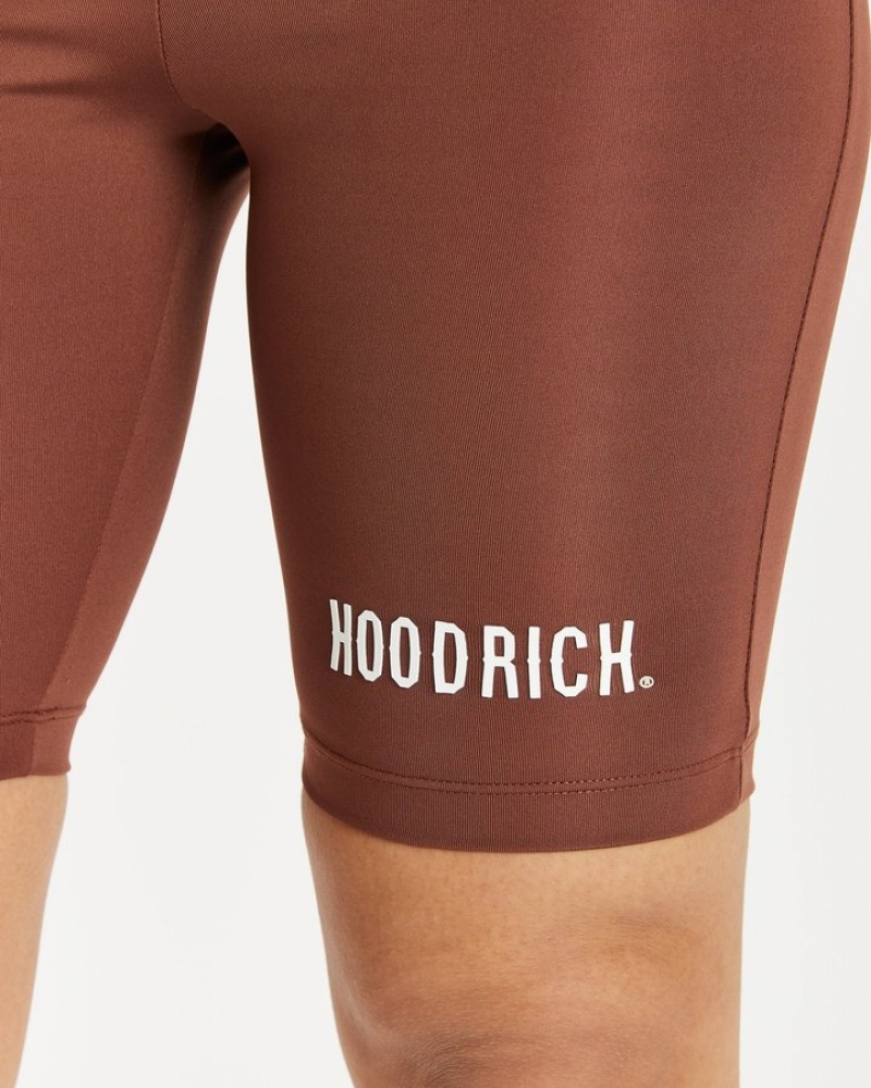 Brunette/White/Irish Cream Hoodrich OG Raise Cycling Shorts Bottoms | 4751-XILOA