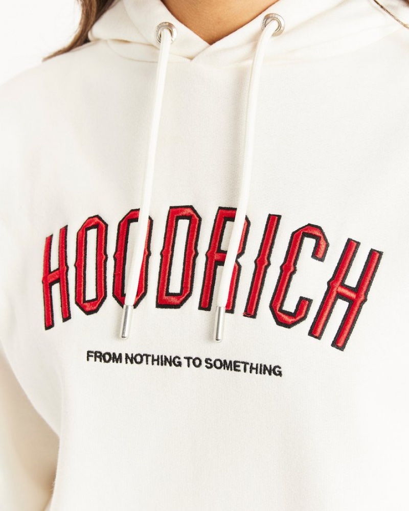 Cream/Red/Black Hoodrich OG Breeze Hoodie Hoodies | 0715-FUEWI