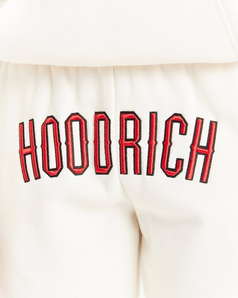 Cream/Red/Black Hoodrich OG Breeze Joggers Joggers | 5284-POMAN