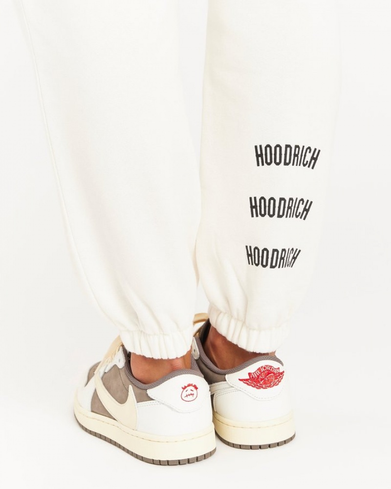 Cream/Red/Black Hoodrich OG Breeze Joggers Joggers | 5284-POMAN