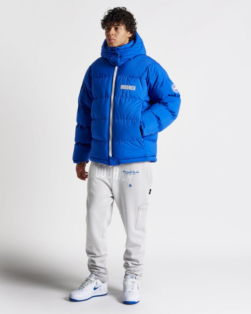 Dazzling Blue/White Hoodrich OG Phenom Jacket Outerwear | 8513-FTNWU