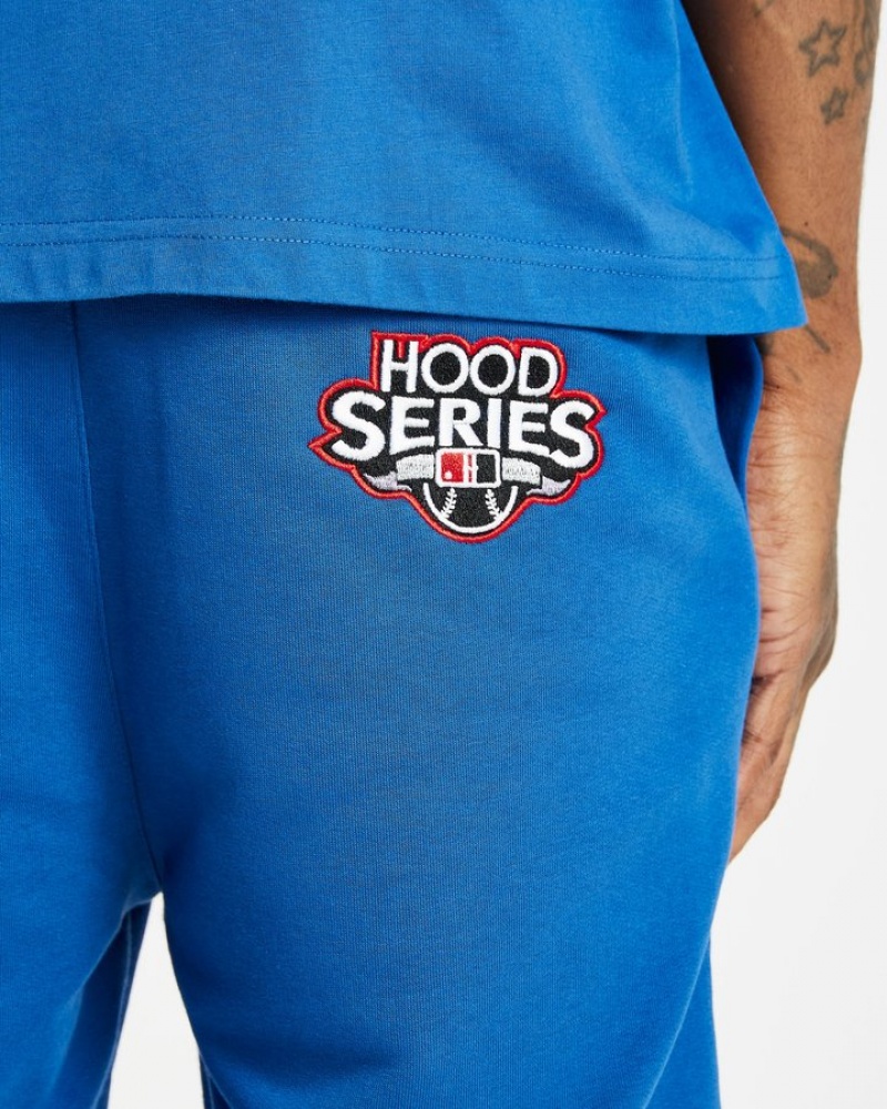 Déjà vu Blue/White/Mars Red Hoodrich Stadium Shorts Bottoms | 0245-IHZAG