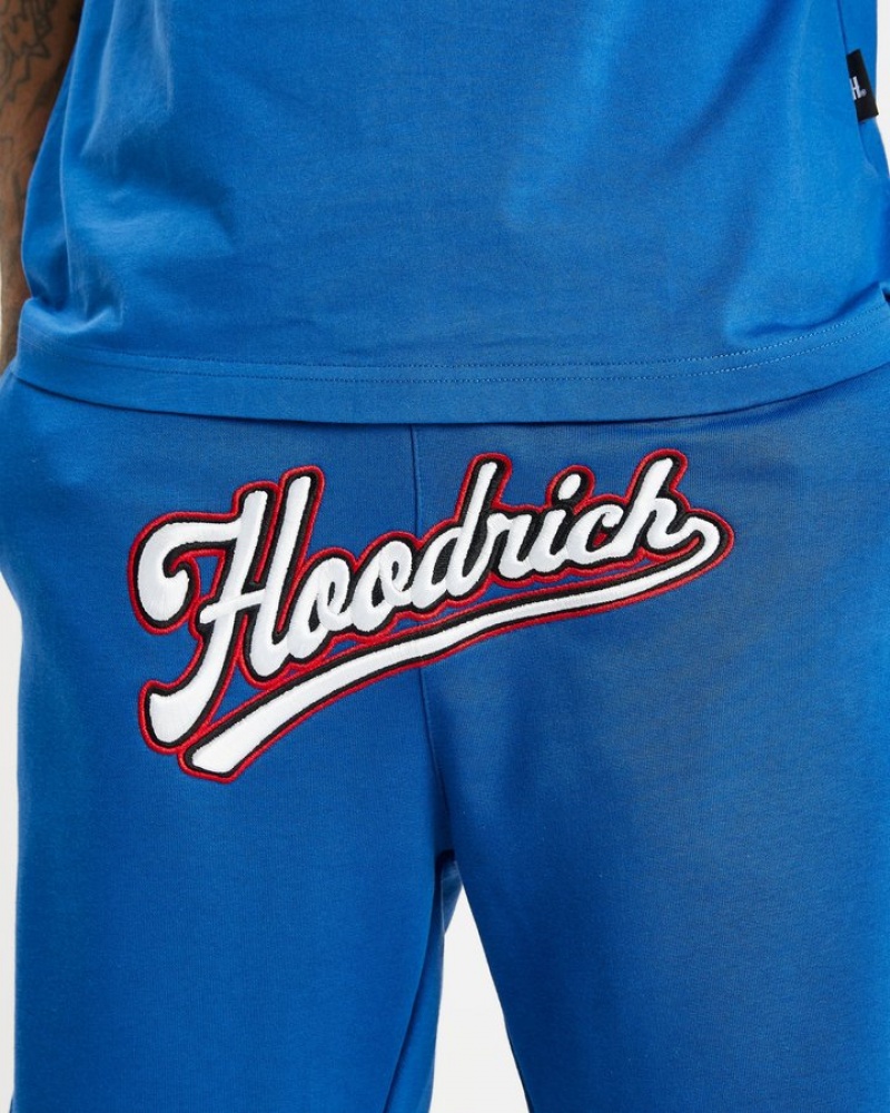 Déjà vu Blue/White/Mars Red Hoodrich Stadium Shorts Bottoms | 0245-IHZAG