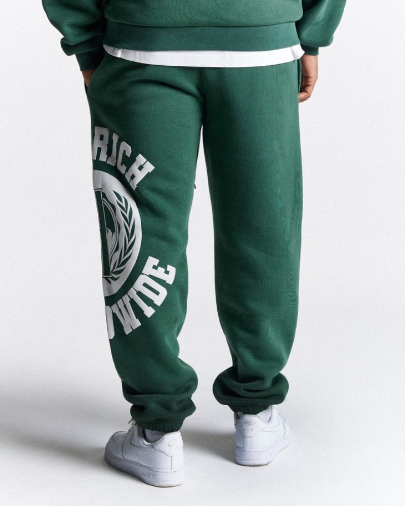 Green/White Hoodrich Frat Oversized Jogger Joggers | 9604-HYBGE