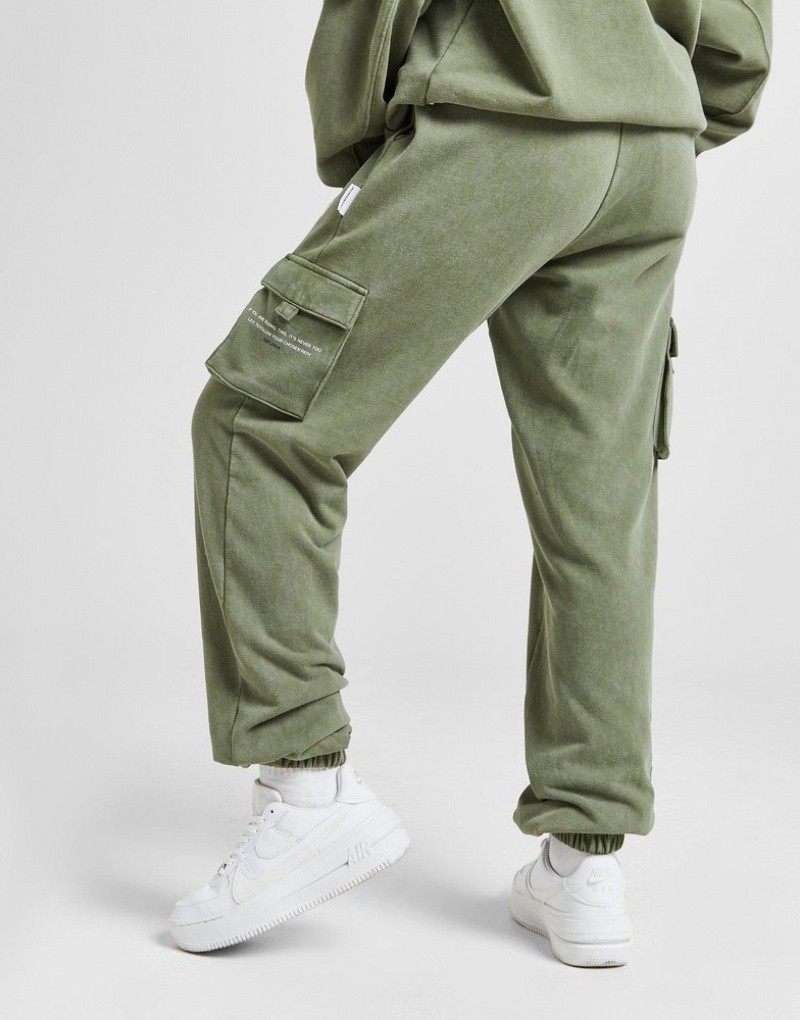 Green Hoodrich Peak Wash Cargo Joggers Joggers | KYCOEM-208