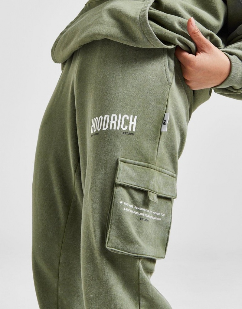 Green Hoodrich Peak Wash Cargo Joggers Joggers | KYCOEM-208