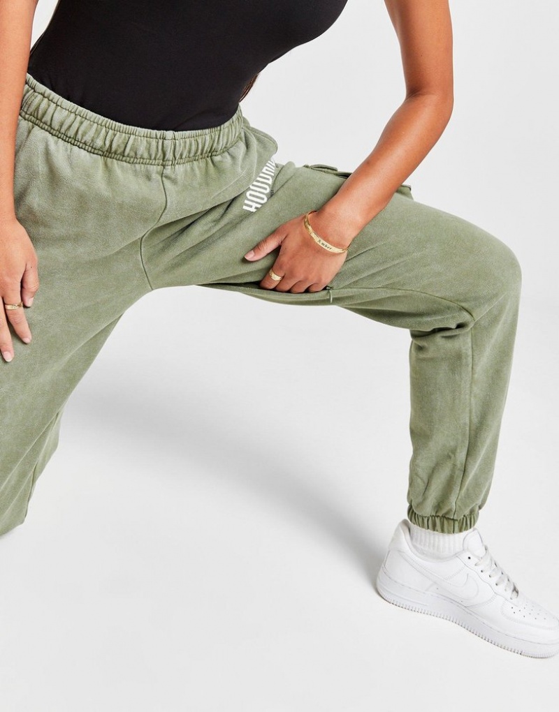 Green Hoodrich Peak Wash Cargo Joggers Joggers | KYCOEM-208