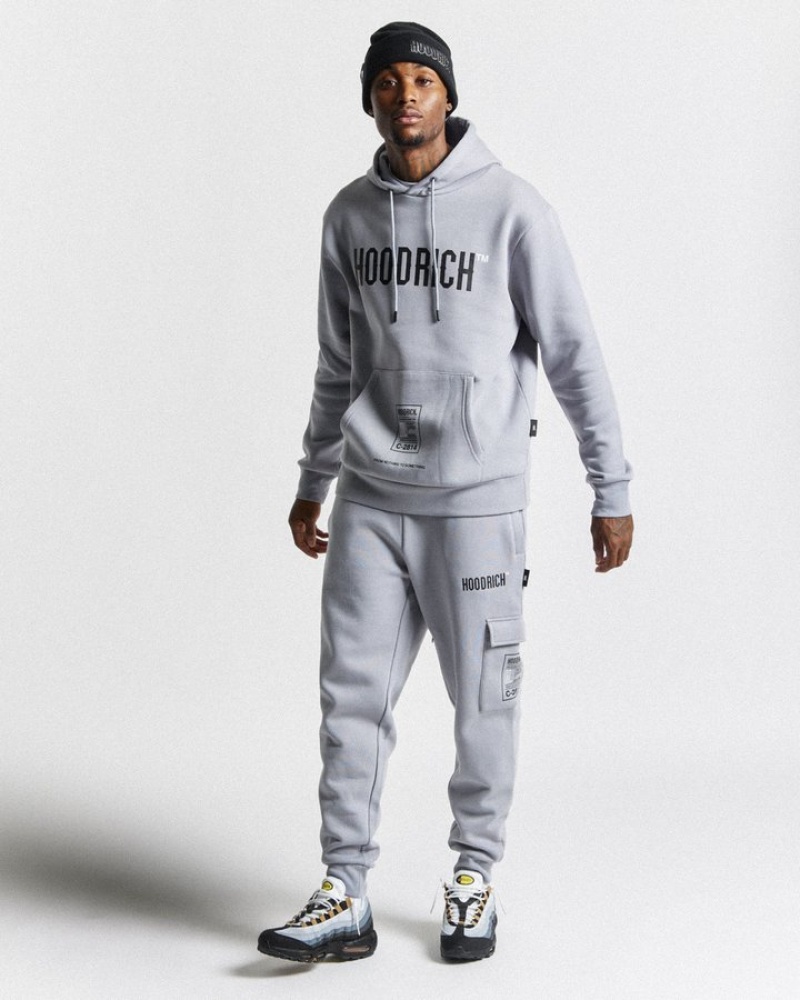 Grey/Black/White Hoodrich OG Akira Hoodie Hoodies | 8975-LDNQK