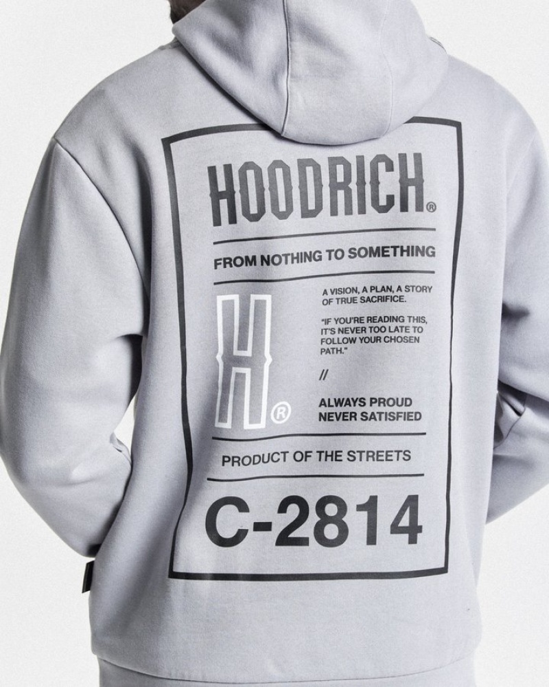 Grey/Black/White Hoodrich OG Akira Hoodie Hoodies | 8975-LDNQK