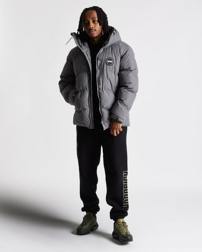 Grey/Black Hoodrich Vern Jacket Outerwear | 5829-JXEHD