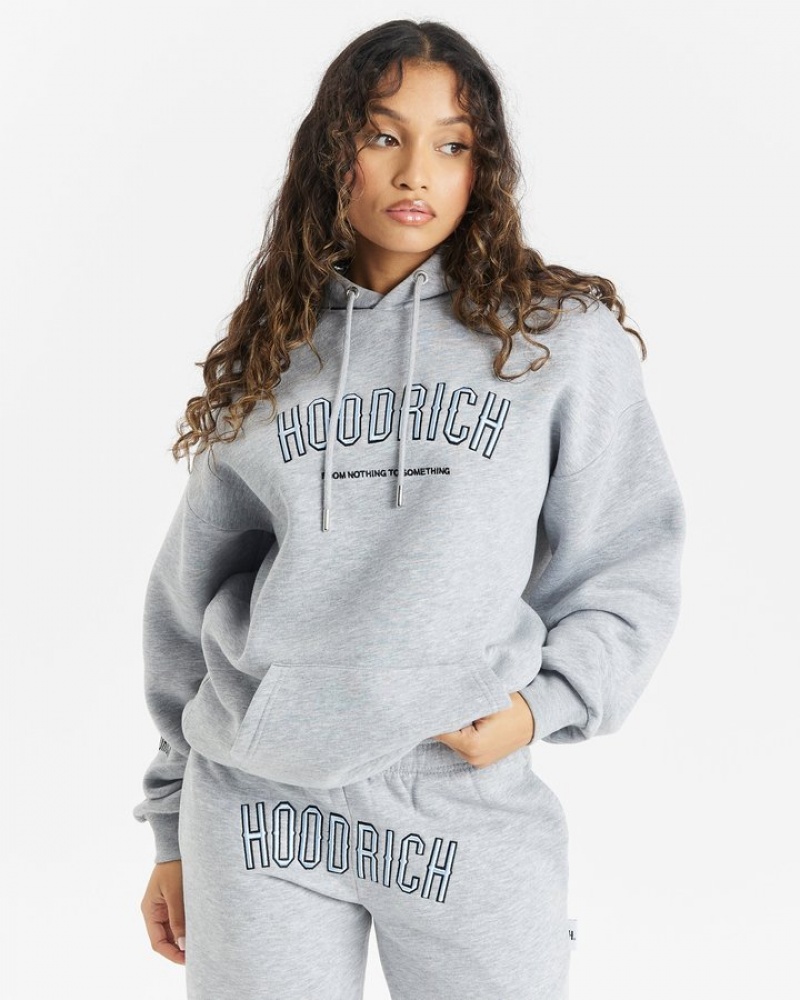 Grey/Blue/Black Hoodrich OG Breeze Hoodie Hoodies | 5016-JZPQG