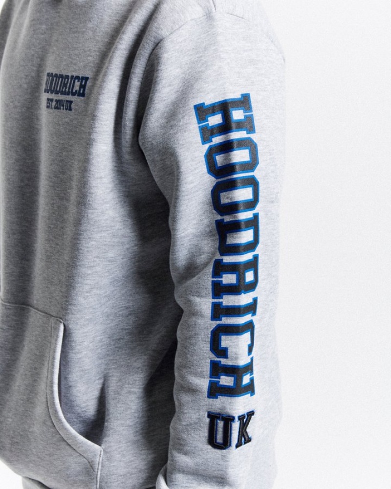 Grey/Blue Hoodrich Wave Hoodie Hoodies | 1695-AFJLG