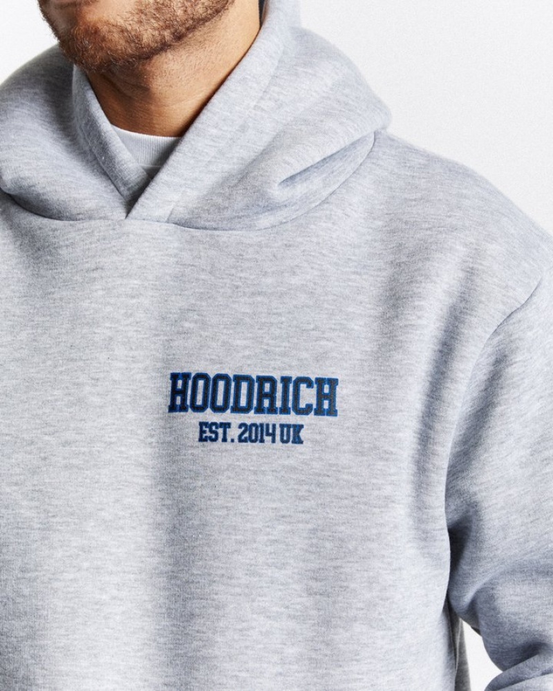 Grey/Blue Hoodrich Wave Hoodie Hoodies | 1695-AFJLG