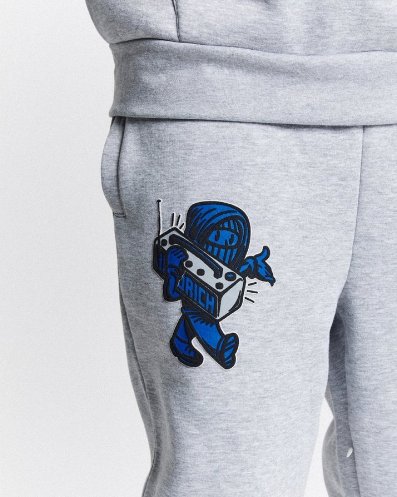 Grey/Blue Hoodrich Wave Jogger Joggers | 9510-SEDTQ