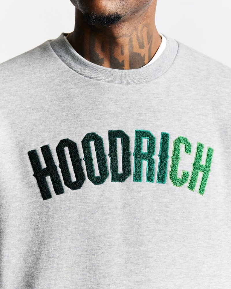 Grey/Green Hoodrich OG Kraze Sweatshirt Sweatshirts | 4286-VGQMK