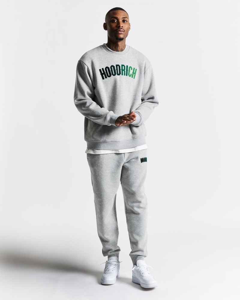 Grey/Green Hoodrich OG Kraze Sweatshirt Sweatshirts | 4286-VGQMK