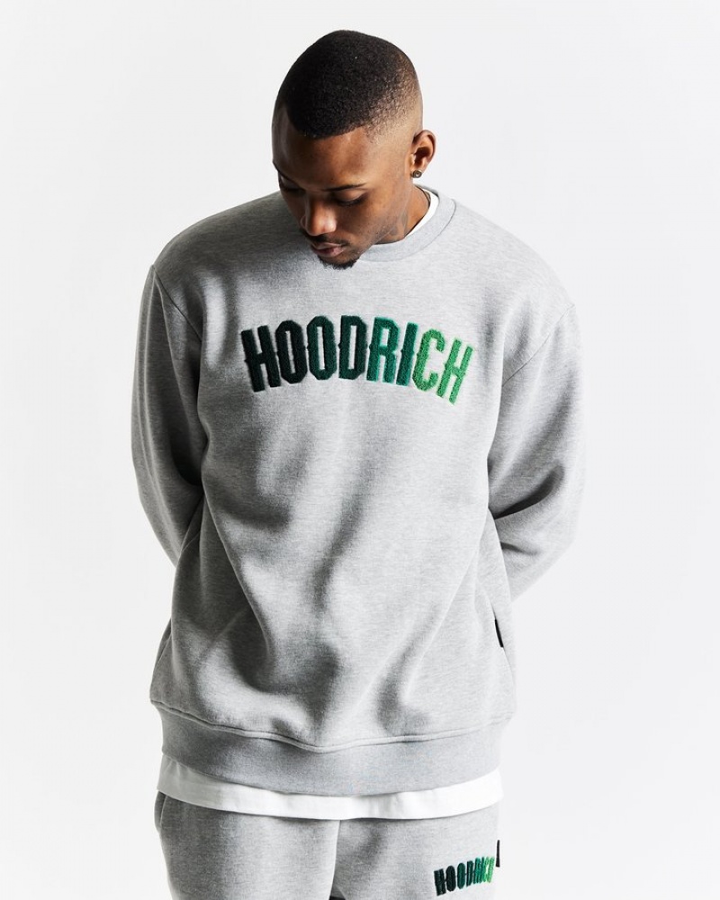 Grey/Green Hoodrich OG Kraze Sweatshirt Sweatshirts | 4286-VGQMK