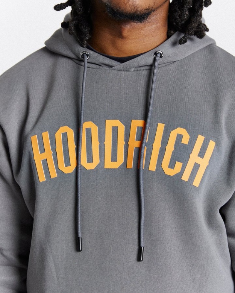 Grey/Orange/White Hoodrich Caliber Hoodie Hoodies | 2483-BSGVI