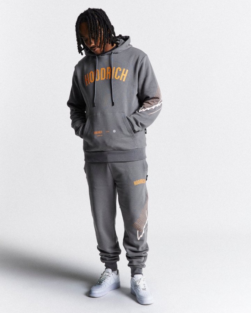 Grey/Orange/White Hoodrich Caliber Jogger Joggers | 9042-OBKGQ