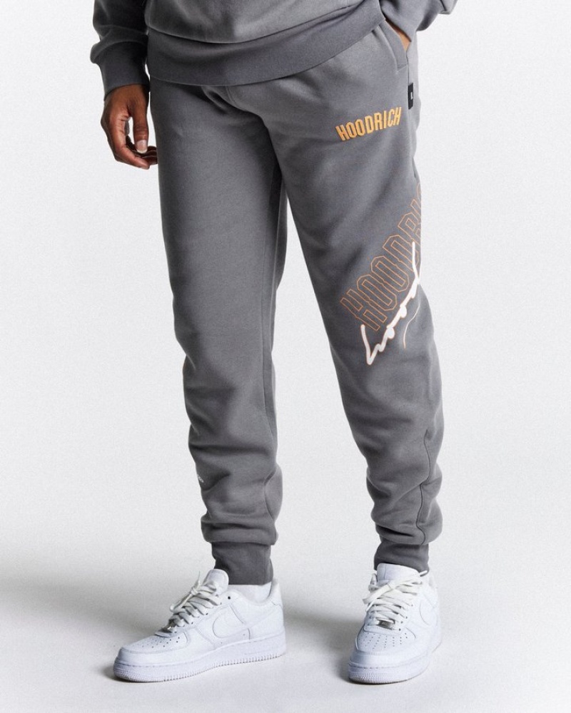 Grey/Orange/White Hoodrich Caliber Jogger Joggers | 9042-OBKGQ