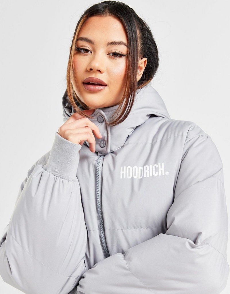 Grey Hoodrich Ari Logo Jacket Outerwear | OYTWIB-327