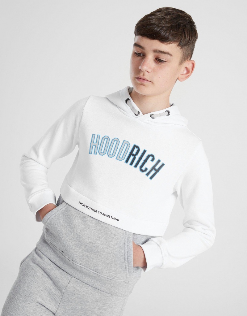 Grey Hoodrich Commense Colour Block Overhead Junior Sweatshirts | LVZIXOA-81