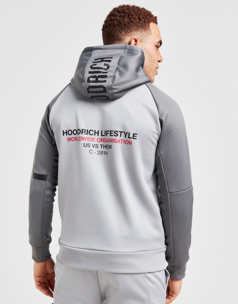 Grey Hoodrich Cycle Full Zip Hoodie Hoodies | TGQ-712043